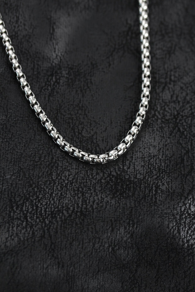 316L Steel Silver Color Venetian Chain Model Men's Necklace