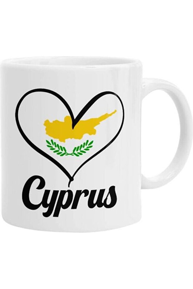 Ceramic Mug Cyprus Flag 330ml - 1