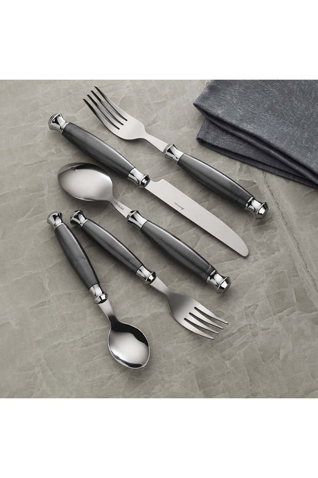 Ravello 6-Person 30-Piece Cutlery Set Gray