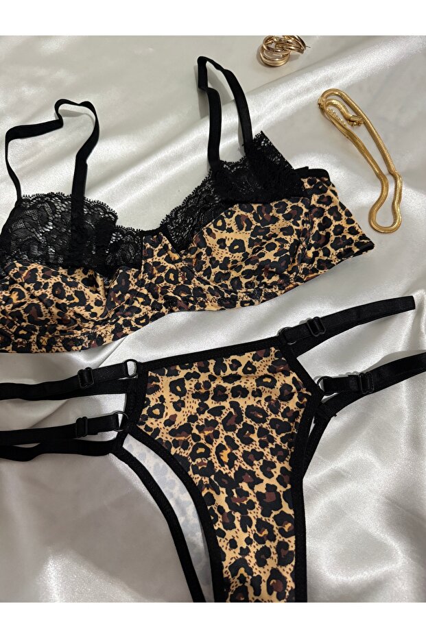 Desenli Bralet Takımı