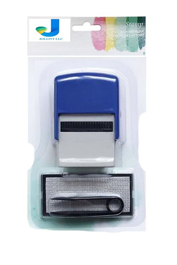 DIY Custom Stamp Rubber Kit Self Ink Dial Assortment Business Number Monogram Design Closure In