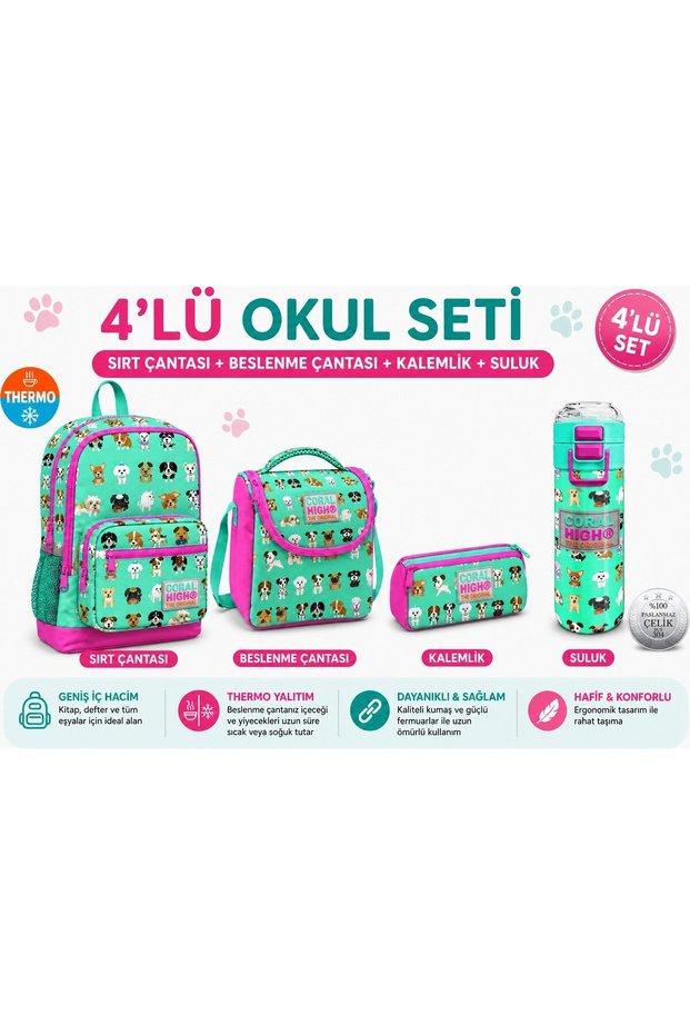Water Green Dog Backpack 23465+ Pen Holder 22306+ Nutrition 11715+ 31913 Thermos
