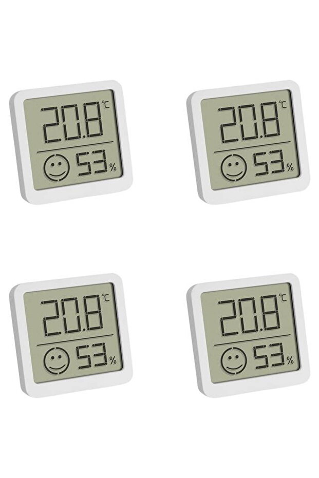 Termohigrometru digital, 4 buc, Alb - 1