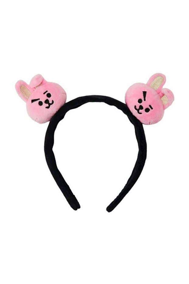 Tie Hair Headband Black/Pink