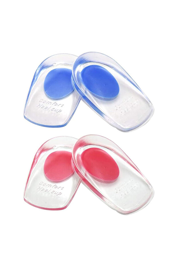 2 Pairs Silicone Heel Support Pad Cup