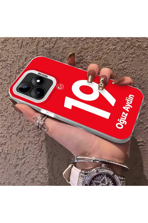 Silicone Edge Hard Back Phone Case Compatible with Realme Note 50 Oğuz Aydin