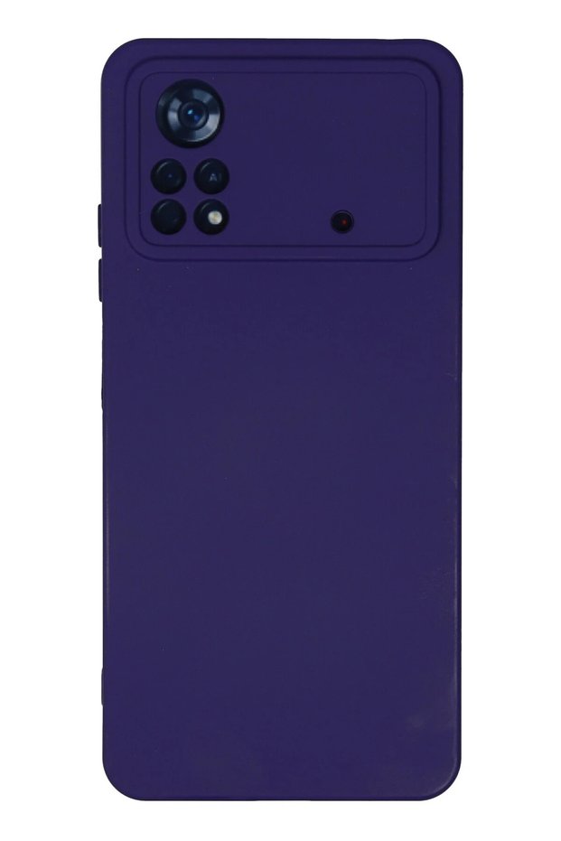 Ilkeshop New Poco X4 Pro 5g Case Nano Velvet Silicone (193606) - Purple