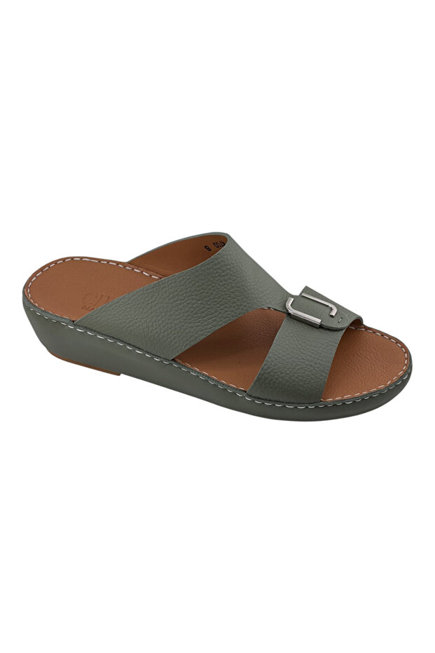 A E T Handmade Arabic Sandals For Men | Comfortable Outdoor Mens Slippers | Genuine PU Leather