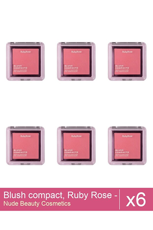 Set 6x Blush compact, Ruby Rose - BL 20, 7.3 g - 1