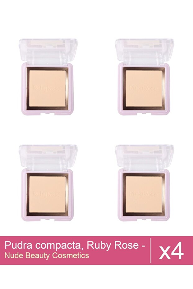 Set 4x Pudra compacta, Ruby Rose - PC10 - 1