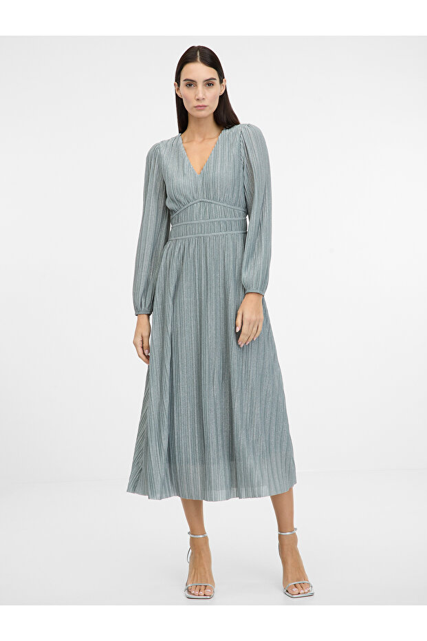 Rochie midi gri - 4