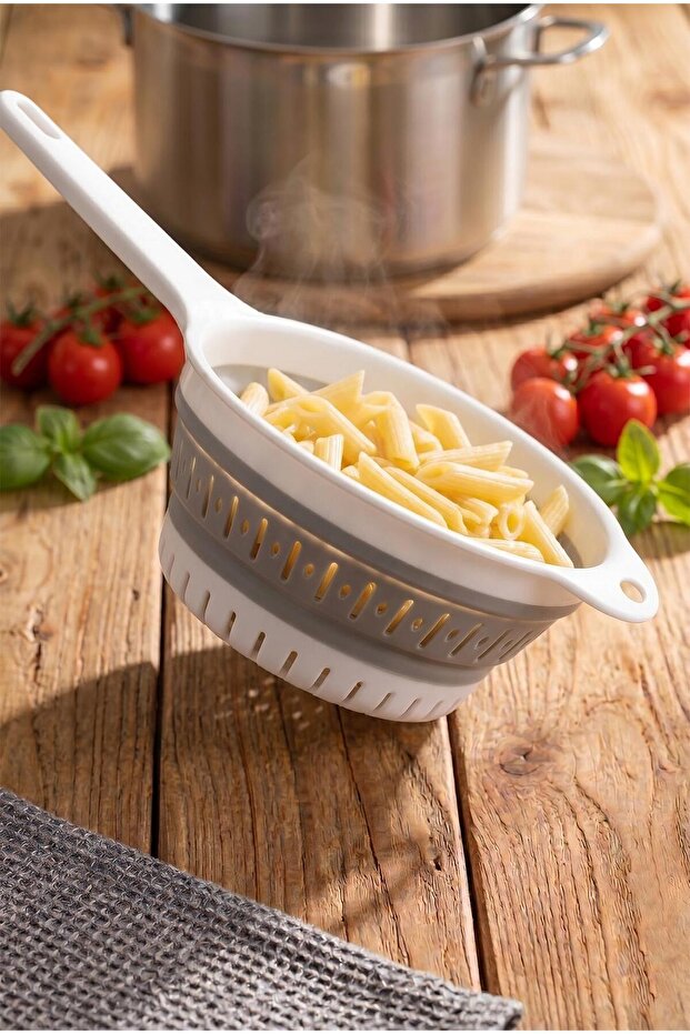 Foldable Kitchen Strainer with Handle - 2