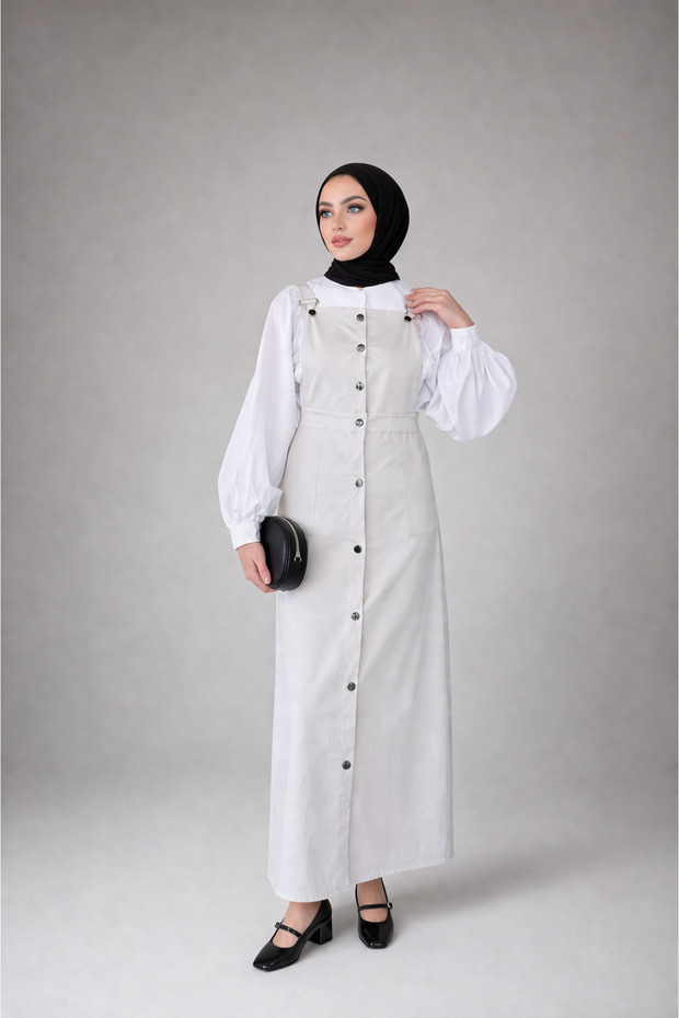 Buttoned Model Hijab Gilet