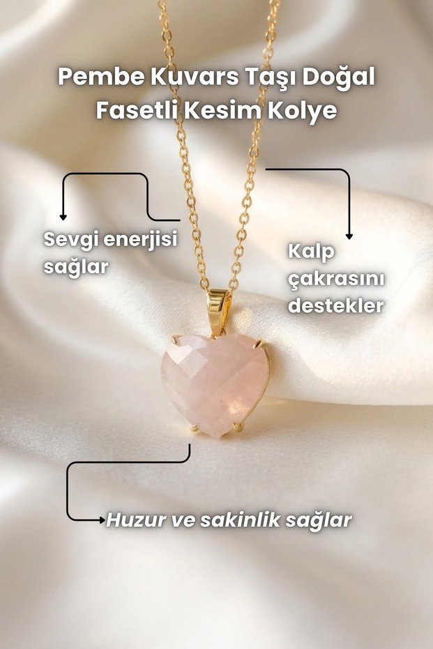 Pink Quartz Stone Natural Faceted Cut Pendant