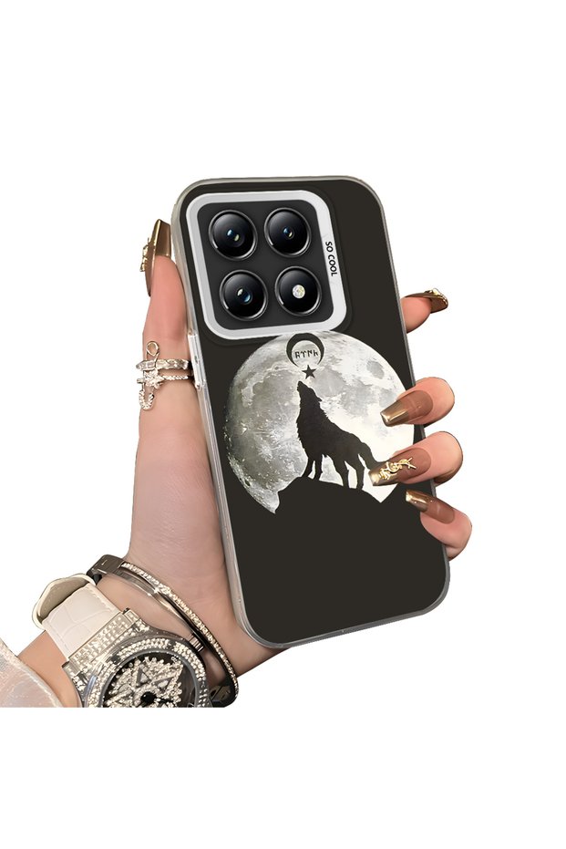Xiaomi Mi 14t Pro Compatible Hard Acrylic Back Silicone Edge Lens Protection Case