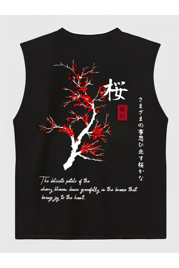 Men's oversized crew neck sleeveless t-shirt - longline