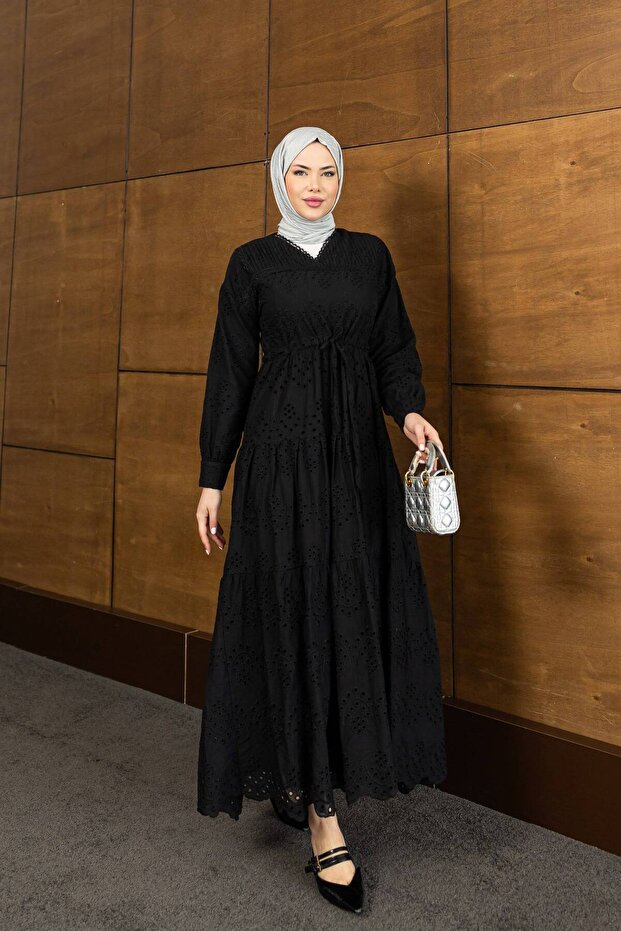 Brode Lace Long Women's Dress