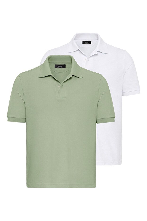 2-pack polo neck t-shirt
