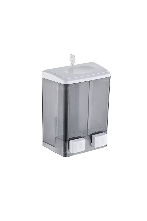 Lockable Wall-Mounted Manual Liquid Soap & Shower Gel Dispenser (1000ml)