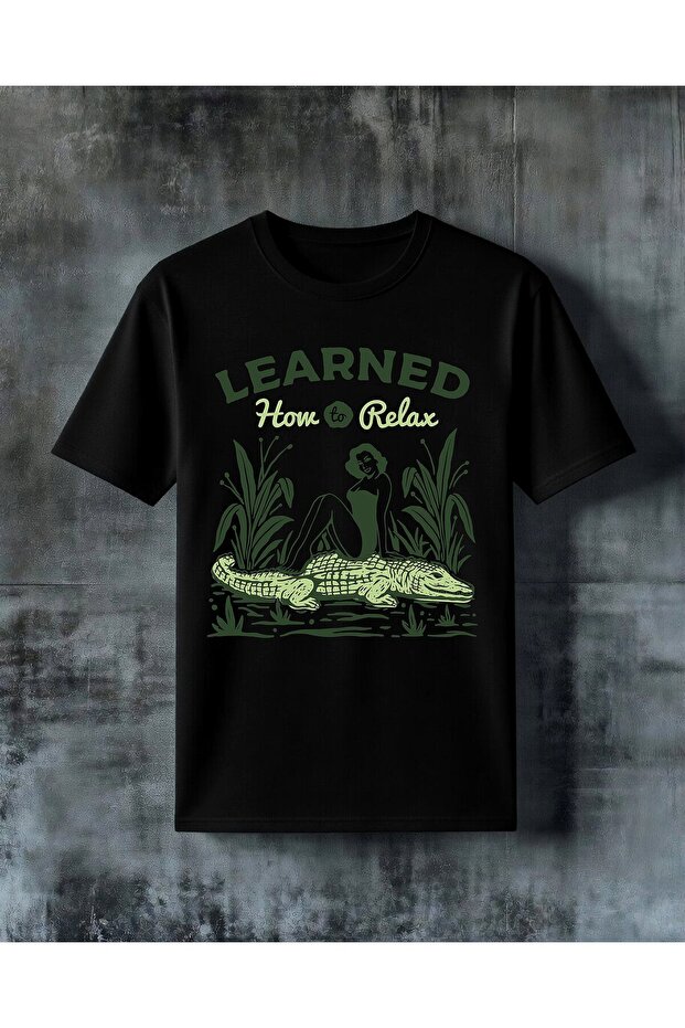 Learned Relax Printed Oversize T-Shirt