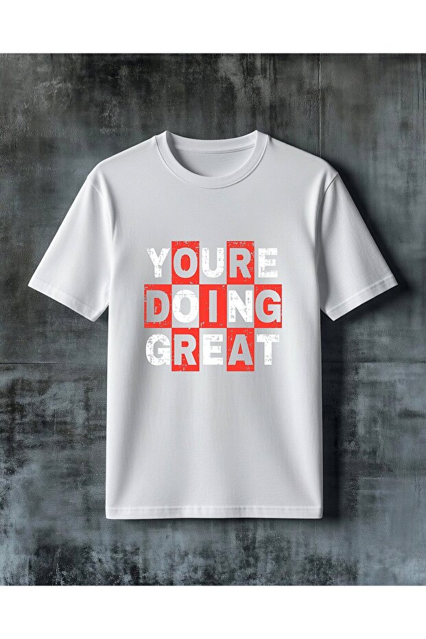 Ordigra Red Printed Oversize T-Shirt