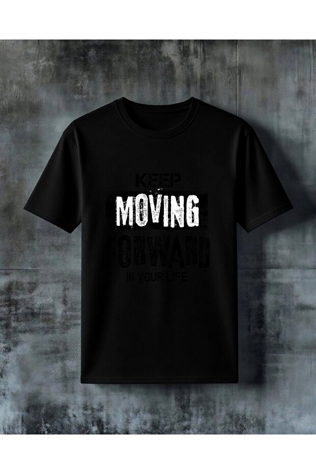 Keep Moving Forward Printed Oversize T-Shirt