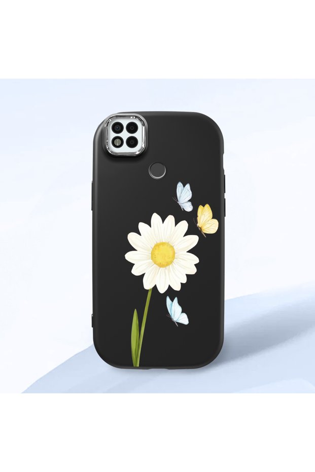 Poco C31 Compatible Shock-Absorbing Camera Protected Black Silicone Case