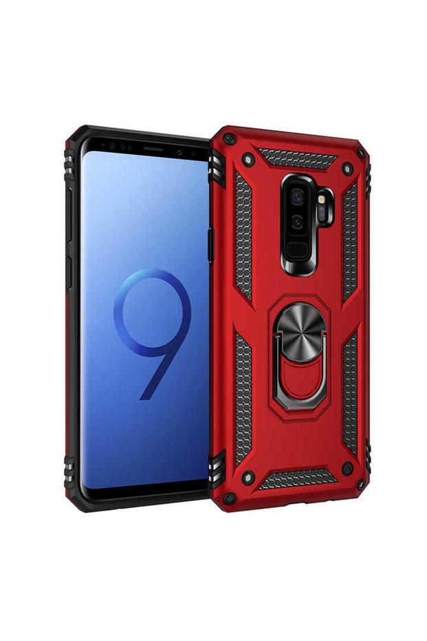 غطاء حماية لهاتف جالاكسي S9 بلس HNZM Vega - أحمر