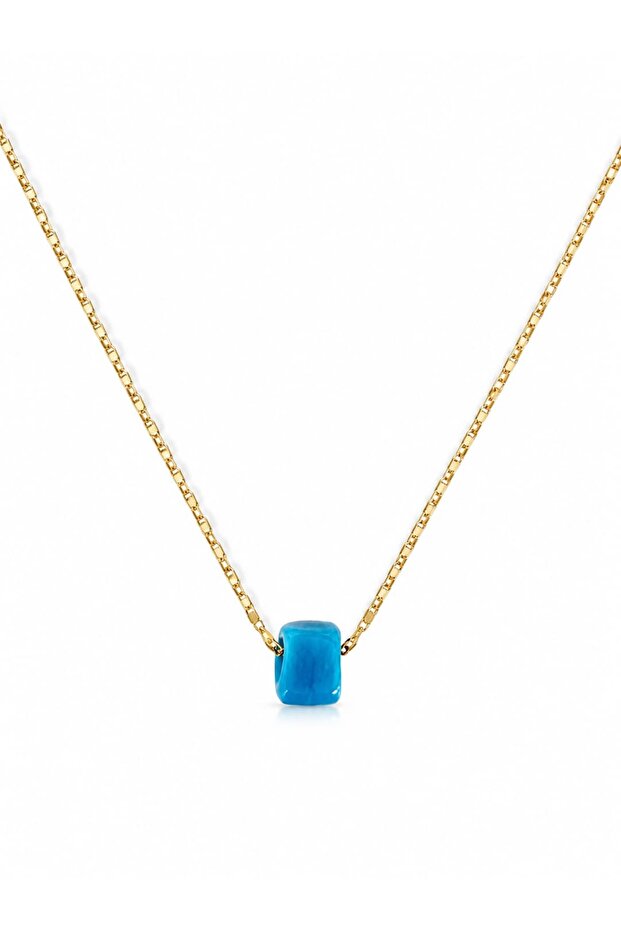 Blue Glass Beaded Vintage Necklace