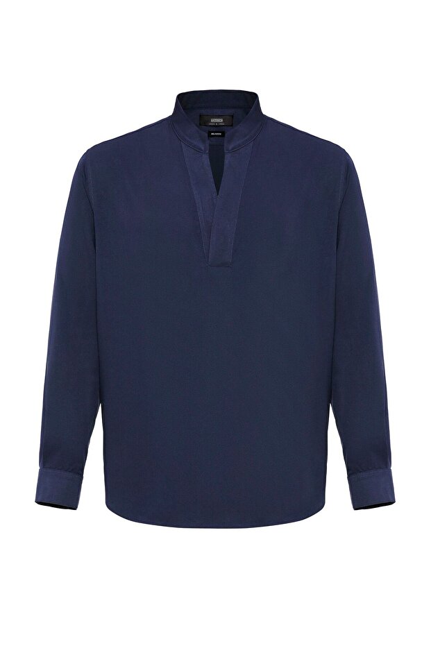 V-Neck Long Sleeve Men's Shirt