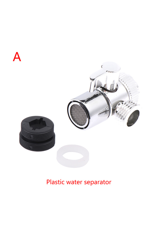Plastic 1pc Zinc Alloy Switch Faucet Adapter Kitchen Sink Splitter Diverter Valve Water Tap Connecto