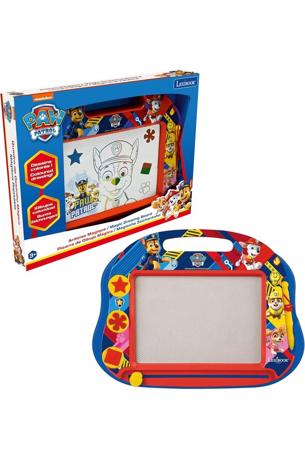 Multicolor Magic Magnetic Paw Patrol Drawing Board, Artistic Creative Toy for Girls and Boys, Stylus Pen and Stamps, Red/Blue, CRPA550