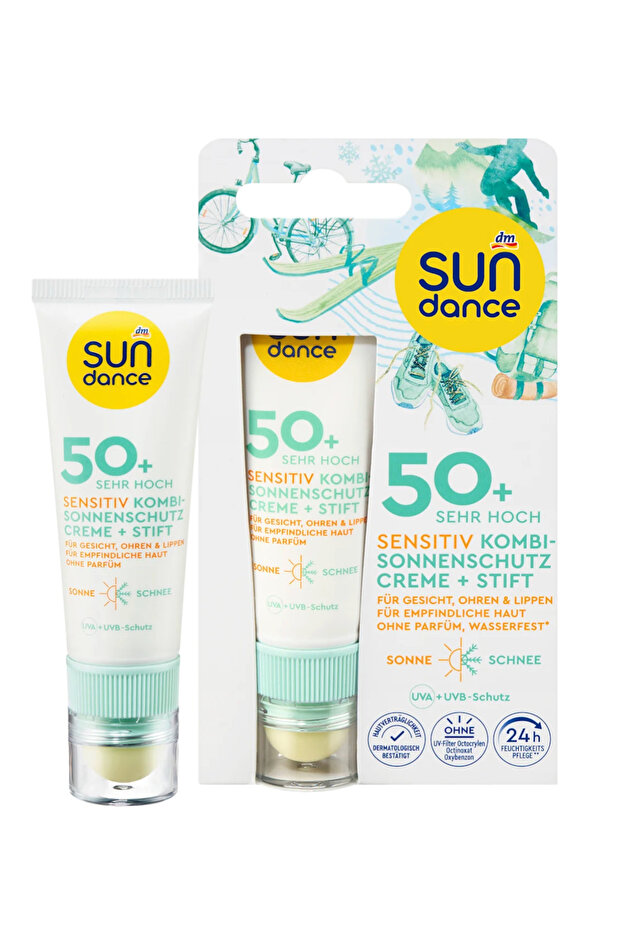 Sensitiv Spf 50+ 2-in-1 Facial Sunscreen 25 ml & Lip Protector Stick 3 g