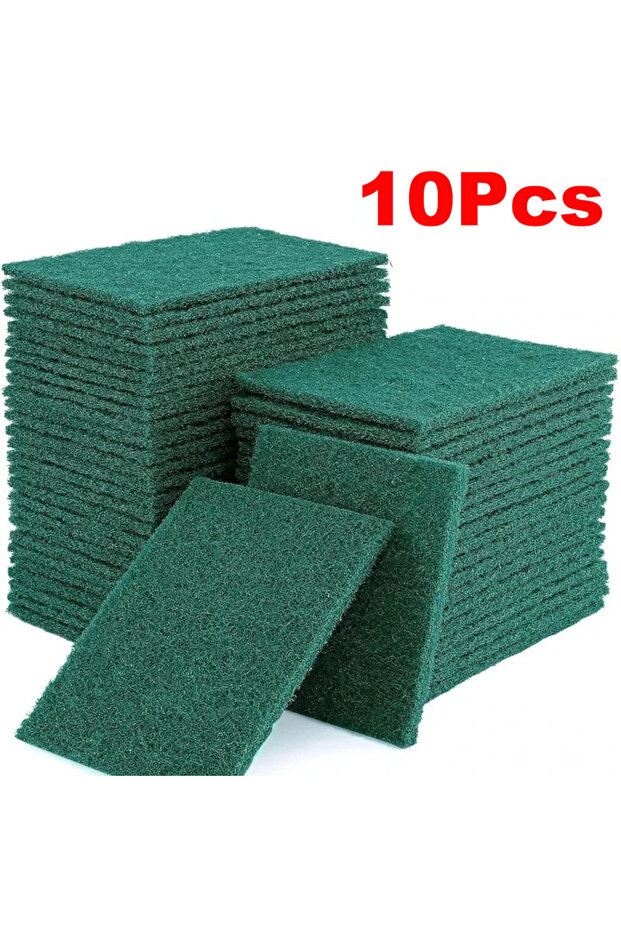10Pcs Grit-Free Scrub Pads, 10Pcs - Scratch-Free for Non-Stick Pans, Multipurpose Reusable Kitchen S