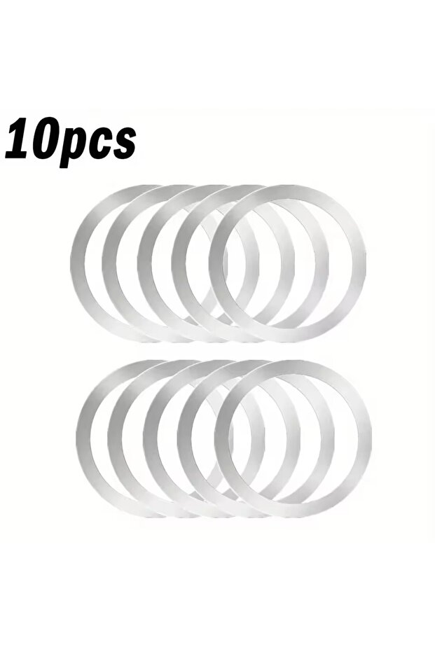10Pcs Sliver-A 10Pcs for Magsafe Magnetic Plate Ring Universal Stickers Support Wireless Charger Met