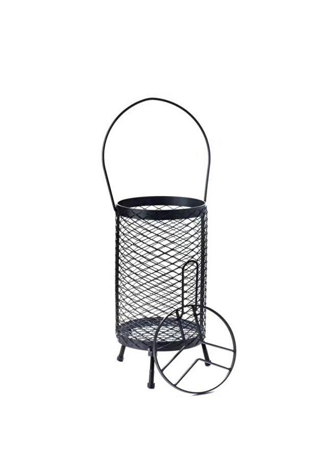 Portable Mesh Camping Trash Bin Outdoor Hanging Garbage Basket with Handle