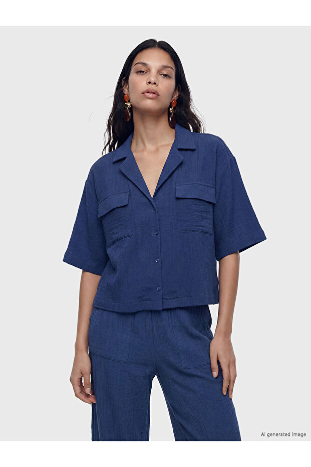 Nevavm Oversize Women's Muslin Shirt with a Difference