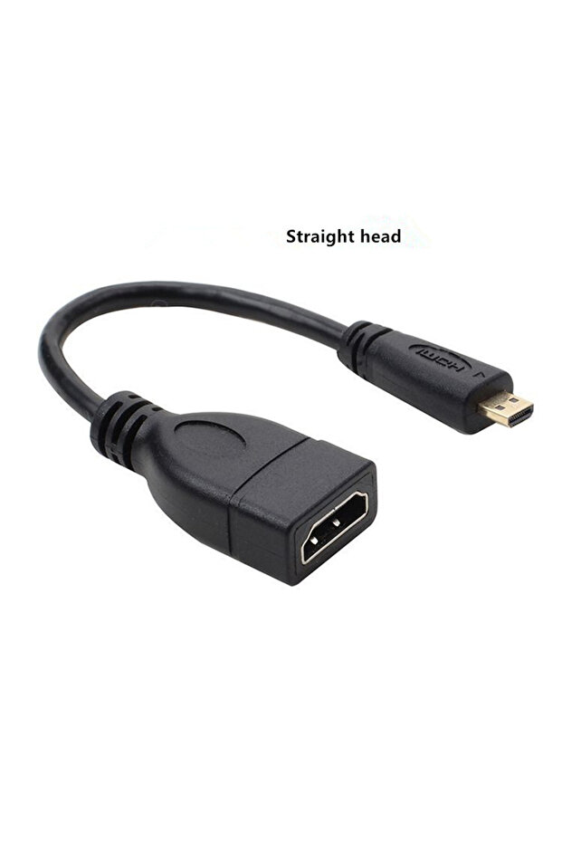 Straight 15cm up down Right Left Angled HDMI-Compatible Cable Micro HD Male to HD Female Adapter Con