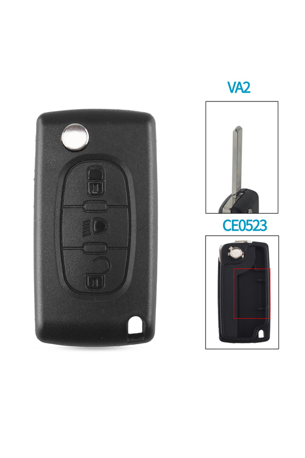 Model 6 KEYYOU 10pcs 2/3 Buttons Car key Case for Peugeot 207 307 308 407 607 807 For Citroen C2 C3