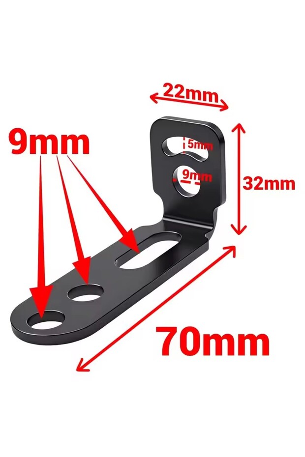 1pcs Motorcycle LED Spotlight Bracket Fog Light Mount Clamp Holder Carbon Steel for Handlebar Crash