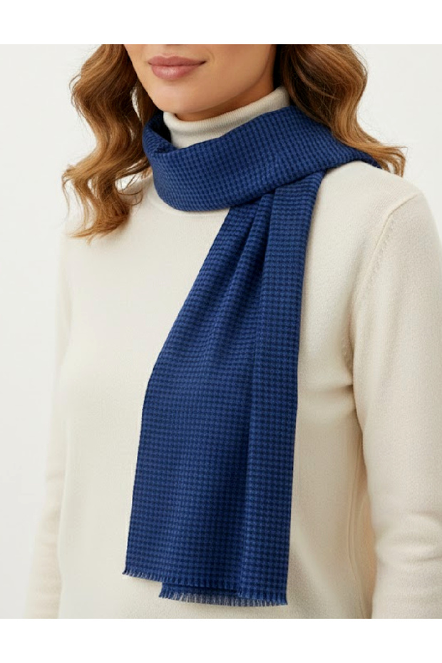 Esarfa, Bleumarin/negru - 1
