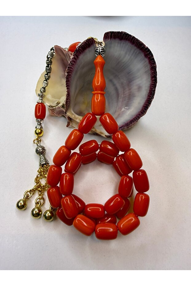 Tasarim Tasseled Daily Use Tertemiz Squeeze Amber Prayer Beads