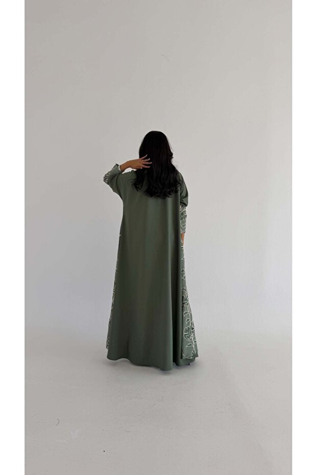 عباية كريب مطرزة طراز mwt1130 - 6