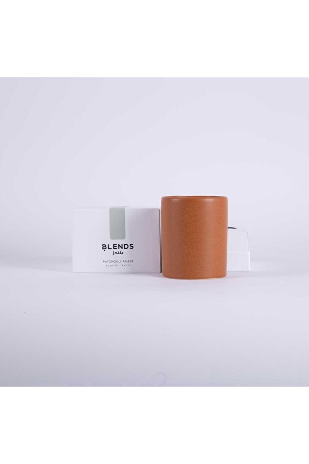 Amber Patchouli Ceramic Candle - 3