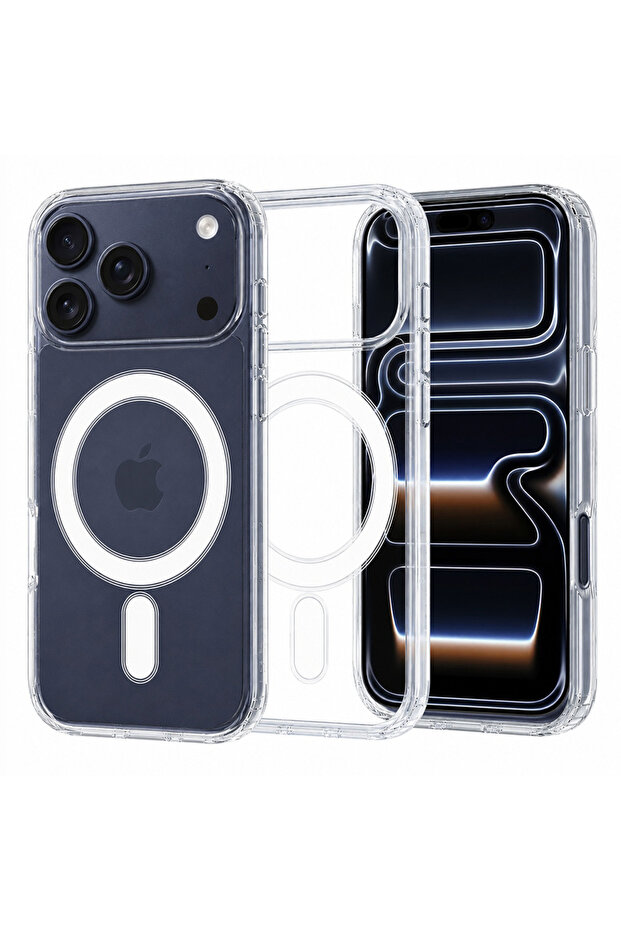 Case for iPhone 17 Pro, MagSafe Pro, shockproof, transparent - 1