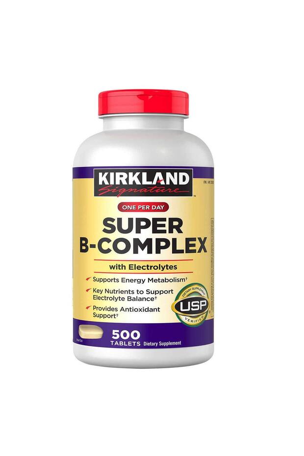 Kirkland Super B-Complex with Electrolytes, 500 Tablets
