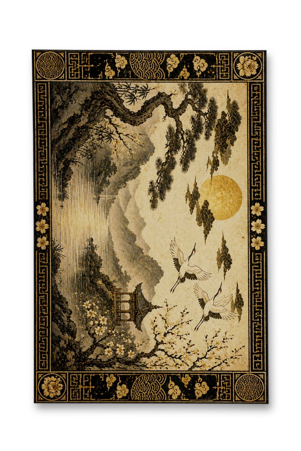 Sdt Fish Theme Patterned Modern Woven Base Decorative Carpet Mosso3448
