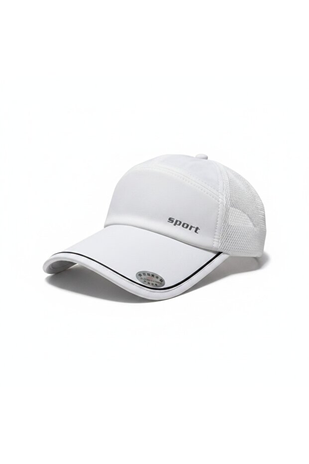 Unisex Micro Mesh Cap with Adjustable Open-Back Visor - 3