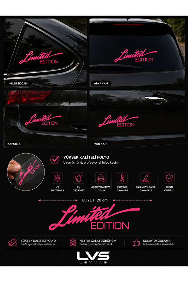 Limited Edition Vehicle Sticker – 20 cm Auto Sticker Compatible with Laptop and Motorcycle