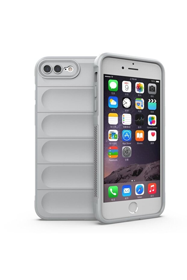 Magic Shield Θήκη Σιλικόνης Grey (Apple iPhone 8 Plus/7 Plus) - 1